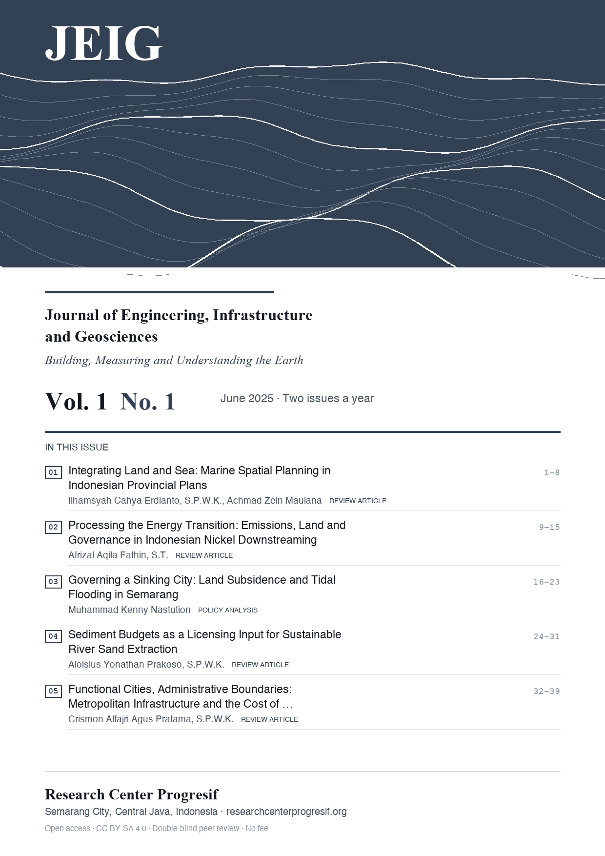 Cover Vol. 1 No. 1 (2025)