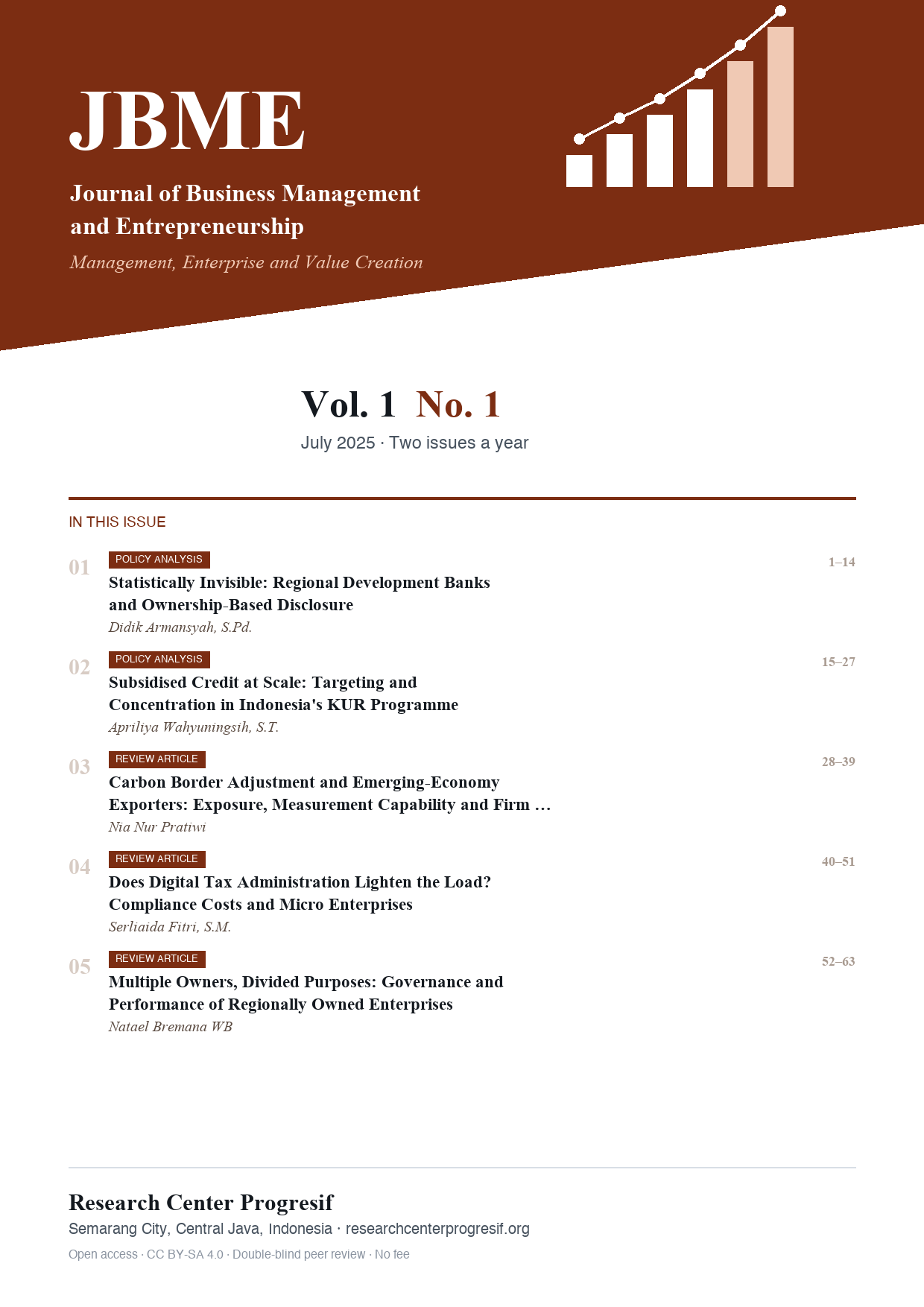 Cover Vol. 1 No. 1 (2025)